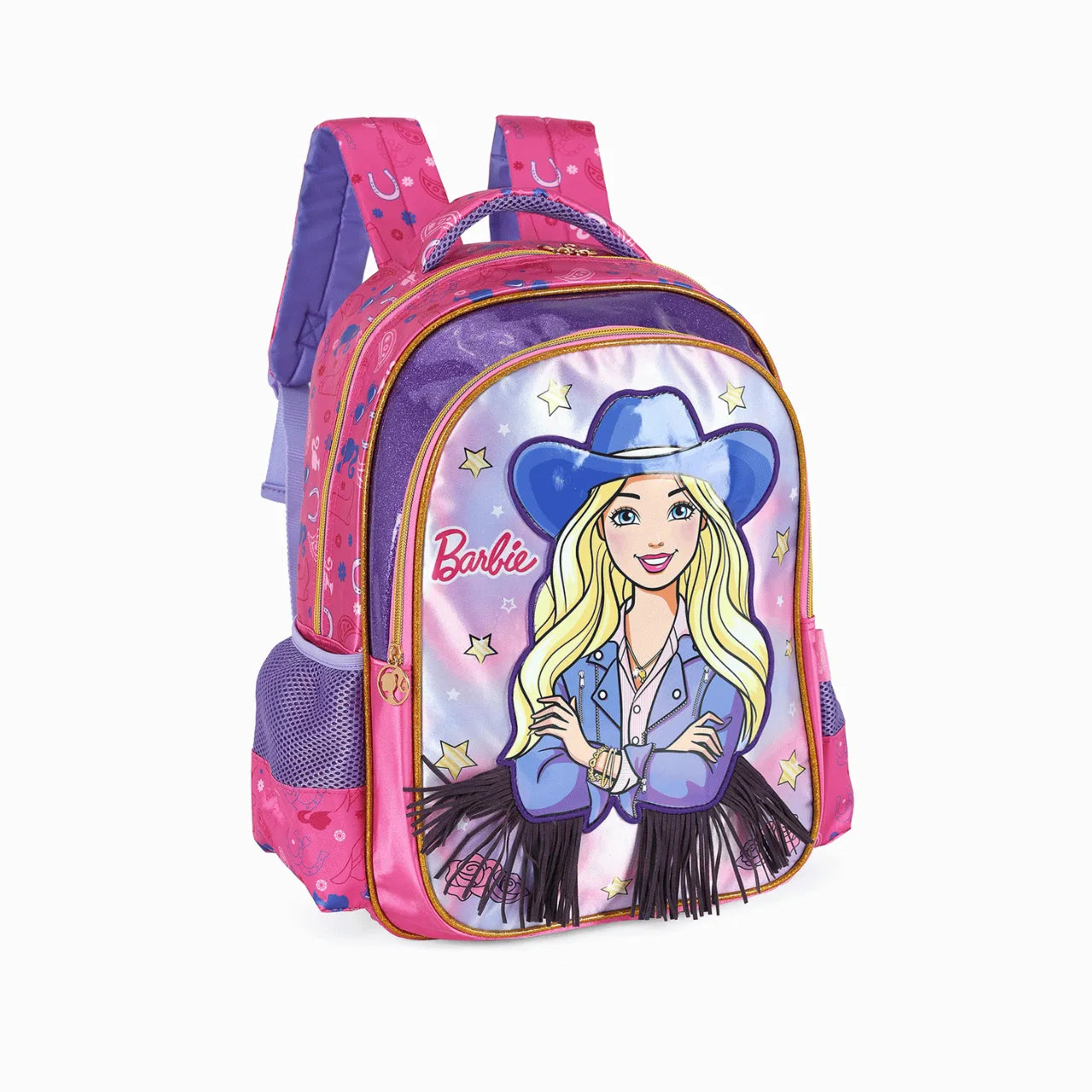 Mochila de Costas Barbie Country Rosa Alça Reforçada