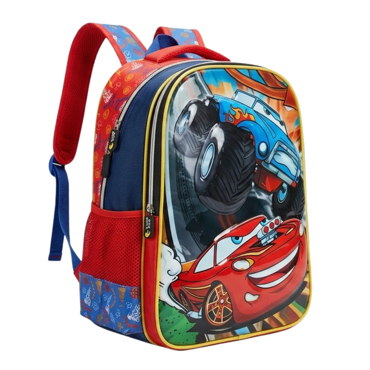 Mochila de Costa Carros Kars Kids Vermelho Ponto Verde