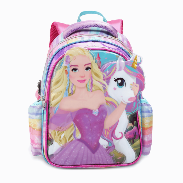 Mochila de Costas Unicórnio Fairy Rosa Infantil Denlex