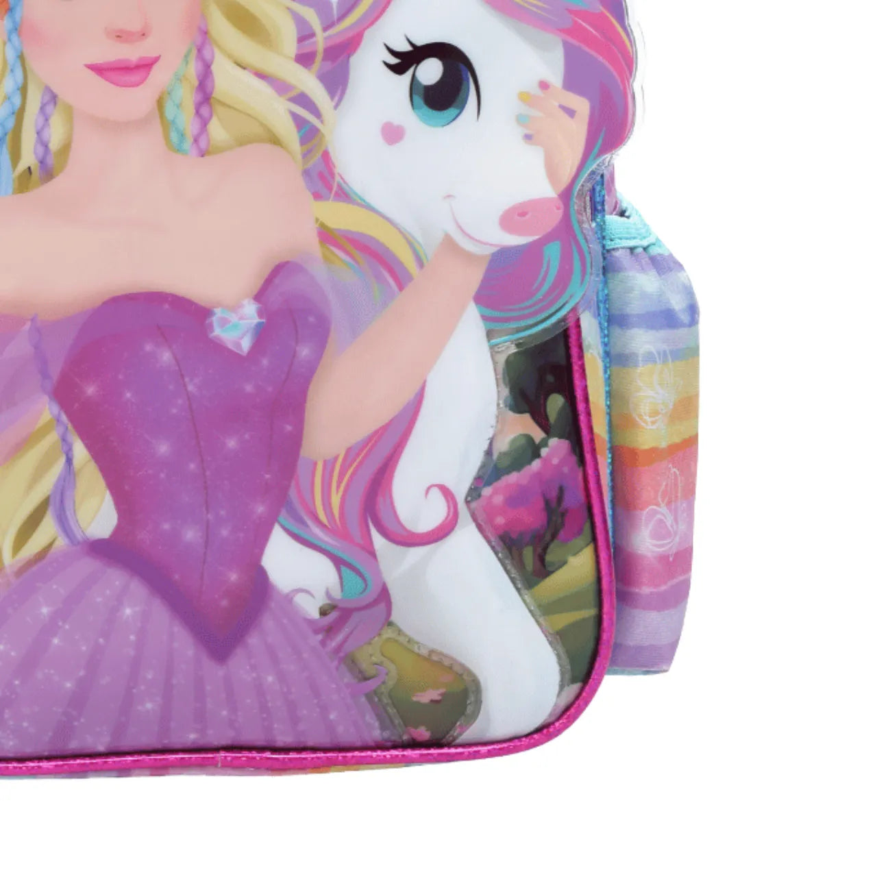 Mochila de Costas Unicórnio Fairy Rosa Infantil Denlex