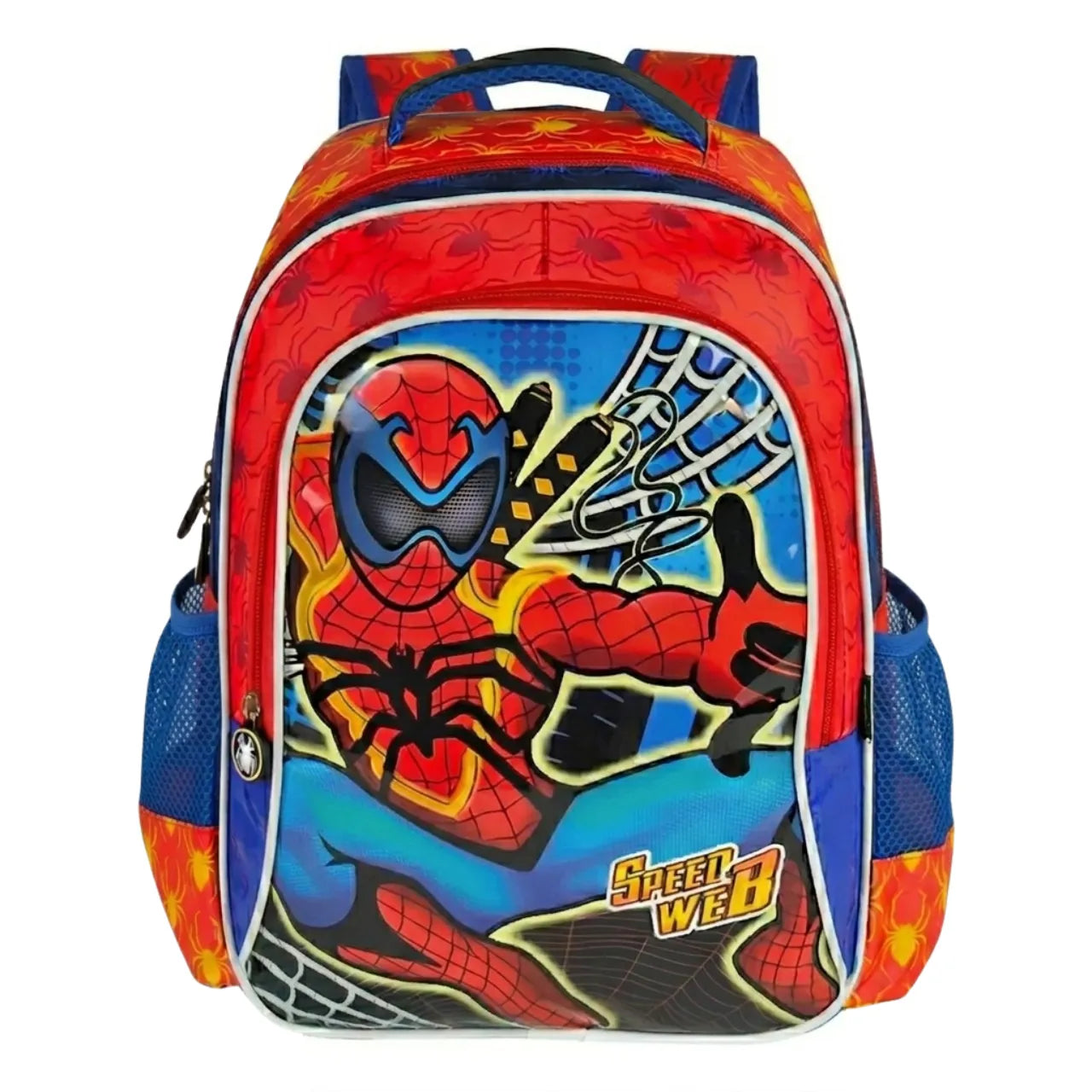 Mochila de Costa Infantil Speed Web Vermelha Ponto Verde