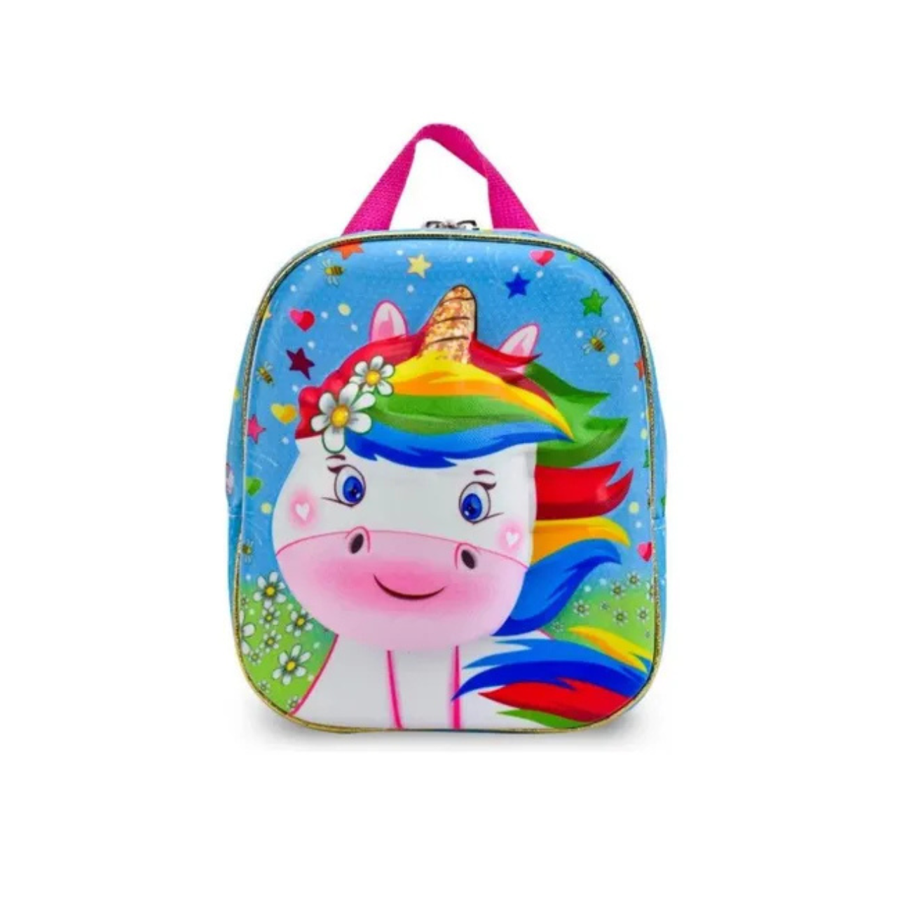 Kit Mochila e Lancheira Diplomata Cute Unicórnio