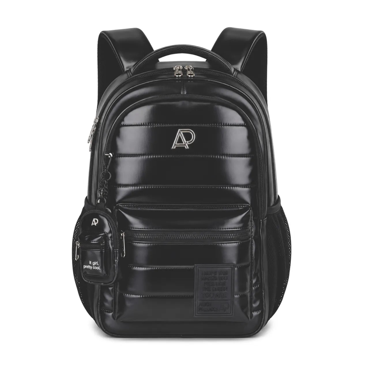 Mochila de Costas Preta Alice Palucci