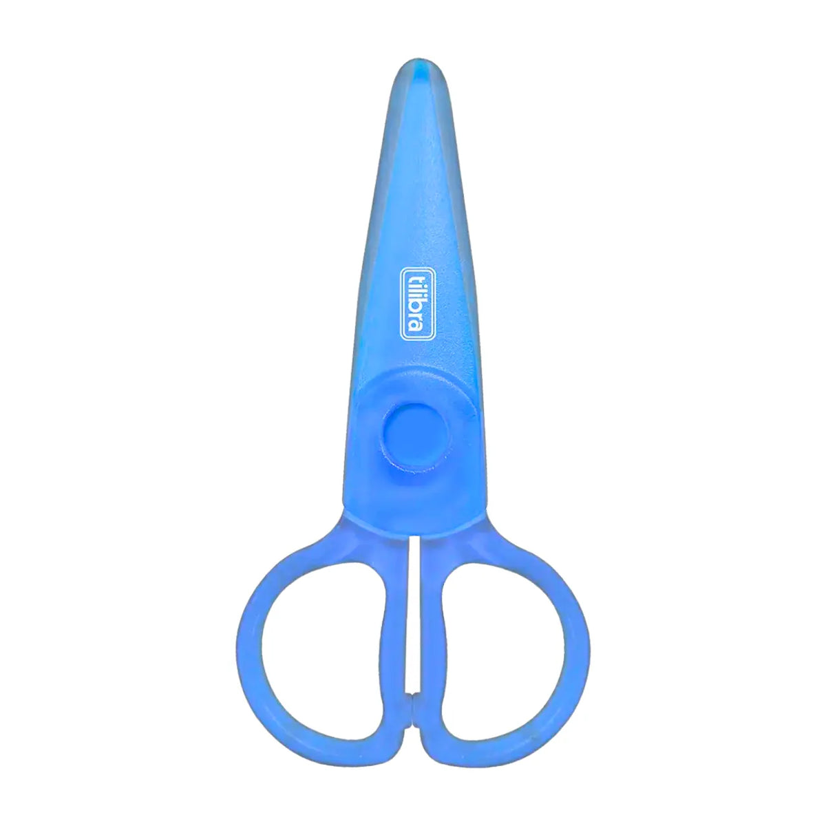 Tesoura Escolar Plástica Tilibra Azul