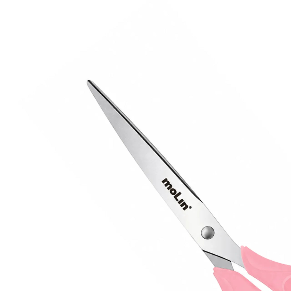 Tesoura Office Rosa 21cm Molin Aço Inox