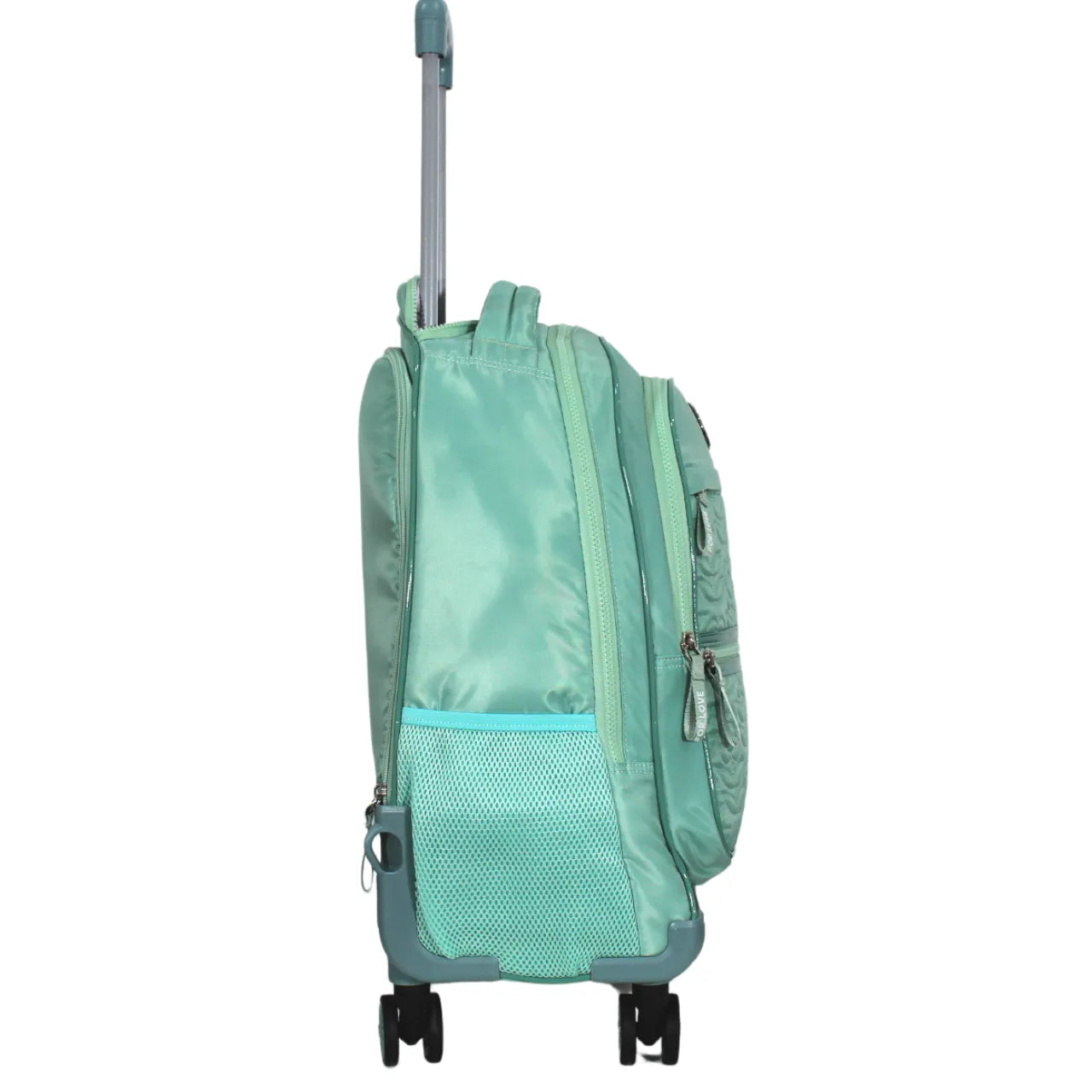 Mochila de Rodinha Verde Kika Escolar Infantil