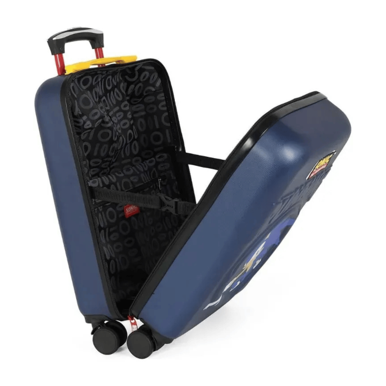 Mala Infantil 10kg Sonic Azul Luxcel Rodas 360°