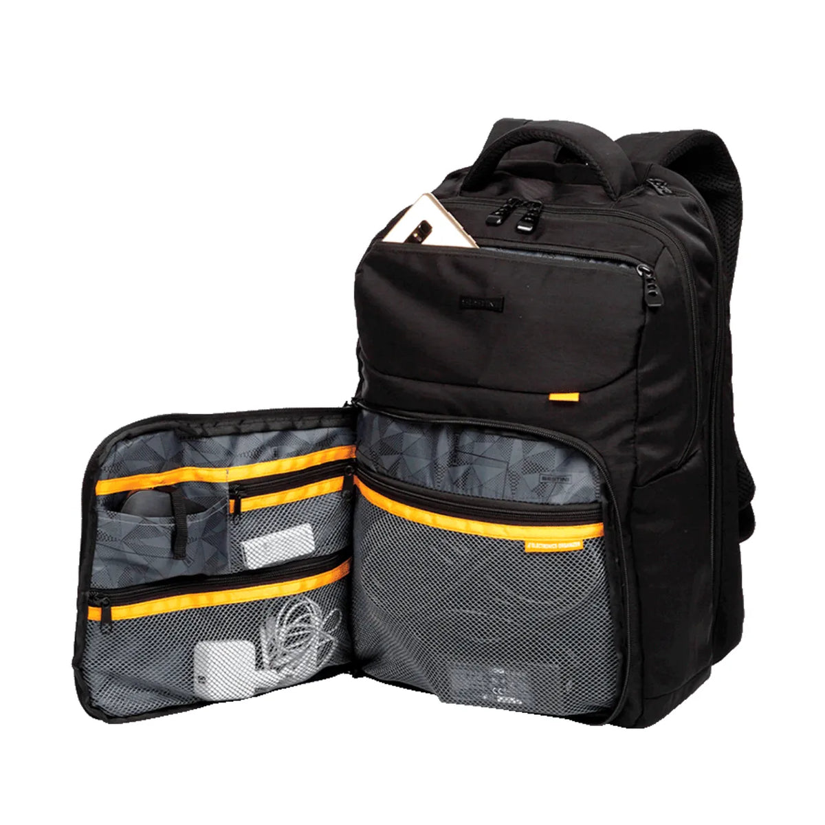 Mochila De Costas G 3 Comp. Laptop C/ Capa de Chuva Preta Sestini