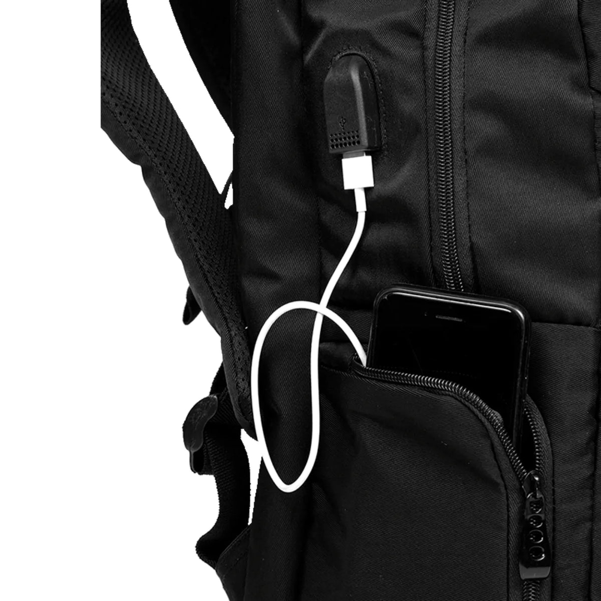 Mochila De Costas G 3 Comp. Laptop C/ Capa de Chuva Preta Sestini