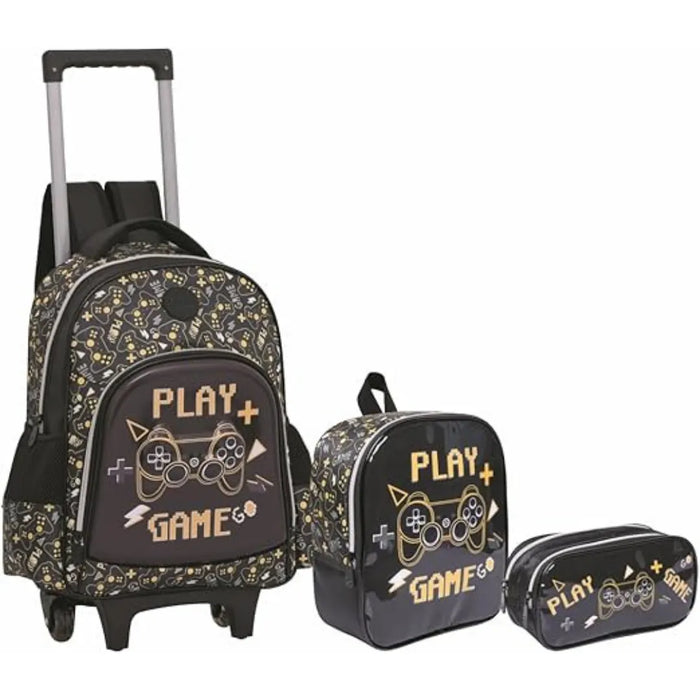 Kit Mochila de Rodinha Yepp com Lancheira e Estojo