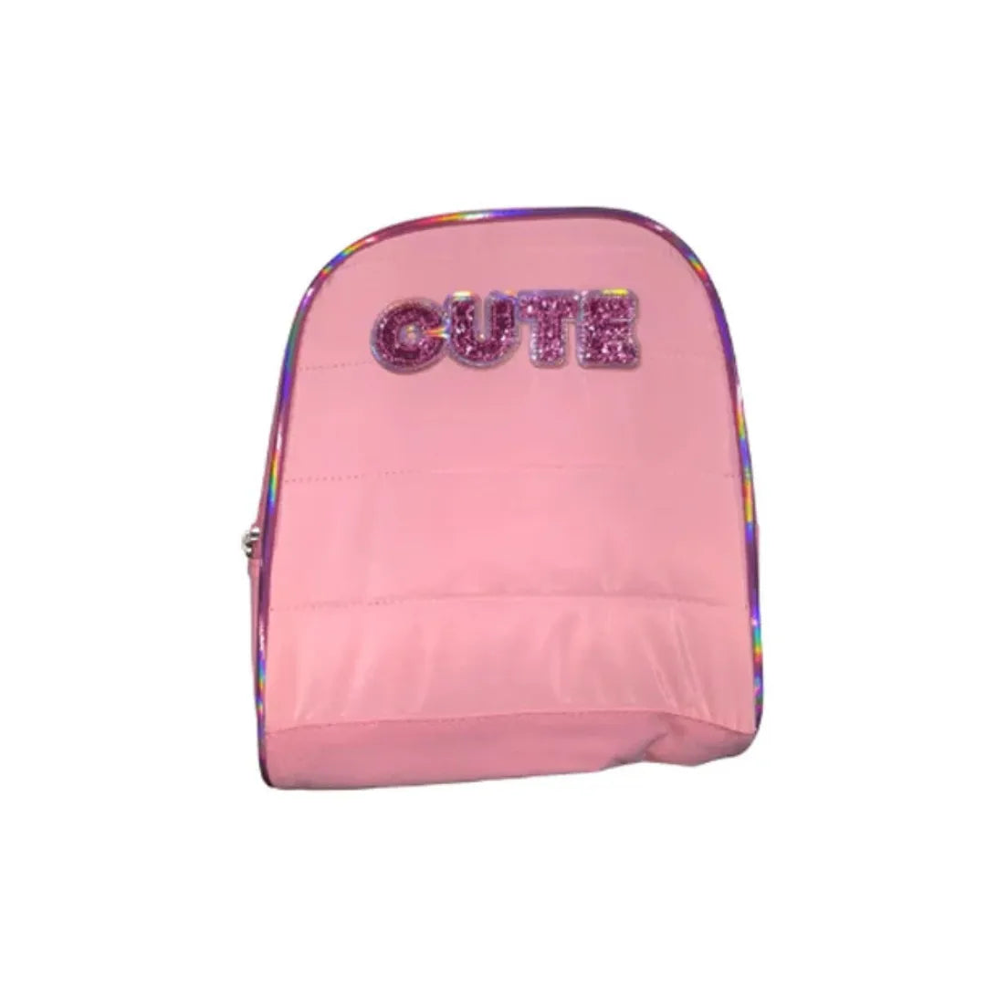 Kit Mochila de Rodinhas Infantil Rosa Nova Rio 4 Peças
