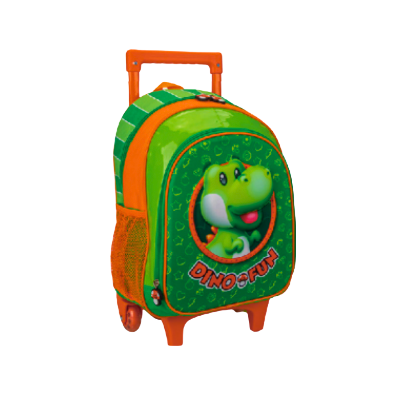 Mochila de Rodinhas Dinossauro Nova Rio Escolar Resistente