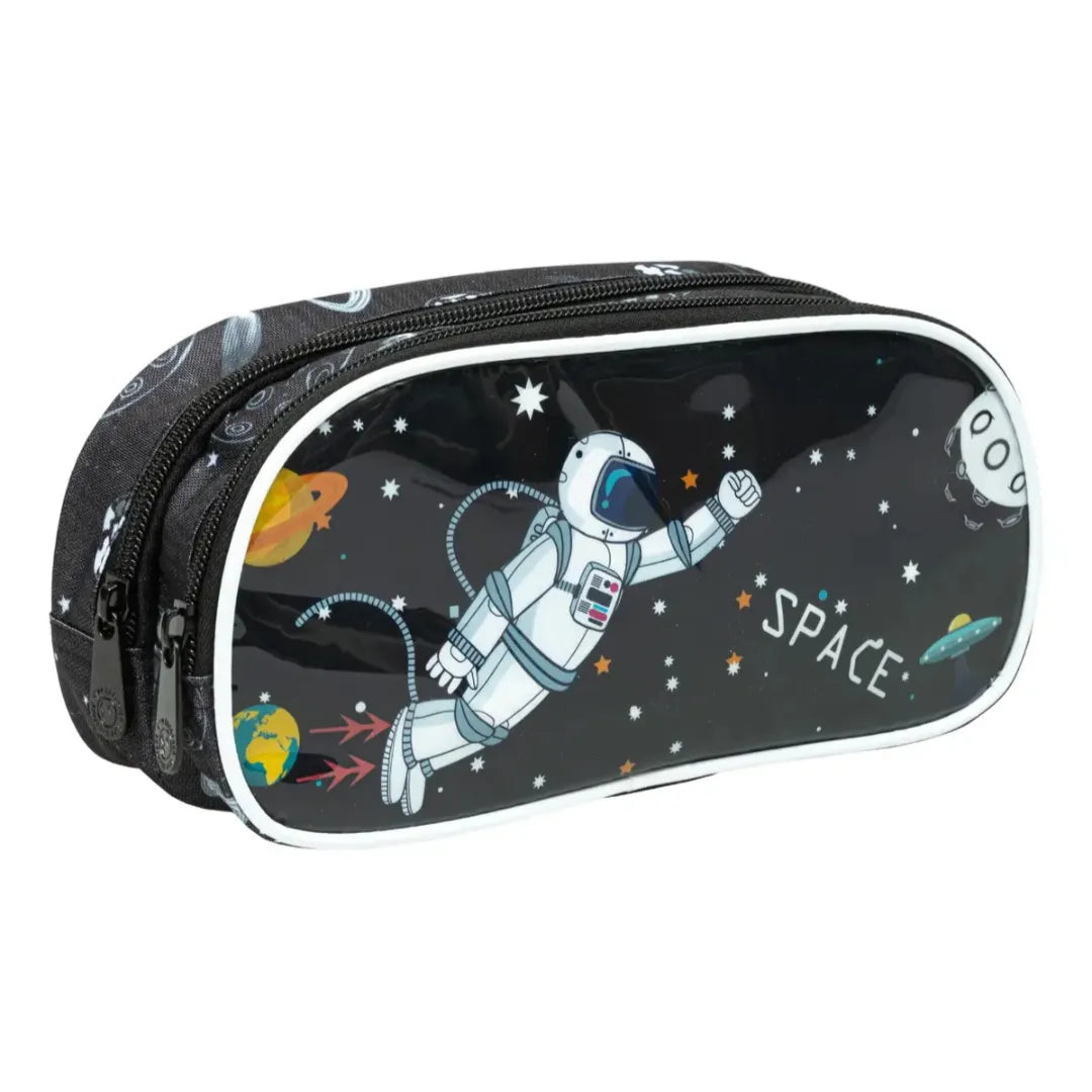 Kit Mochila de Rodinha Preta Yepp com Lancheira e Estojo
