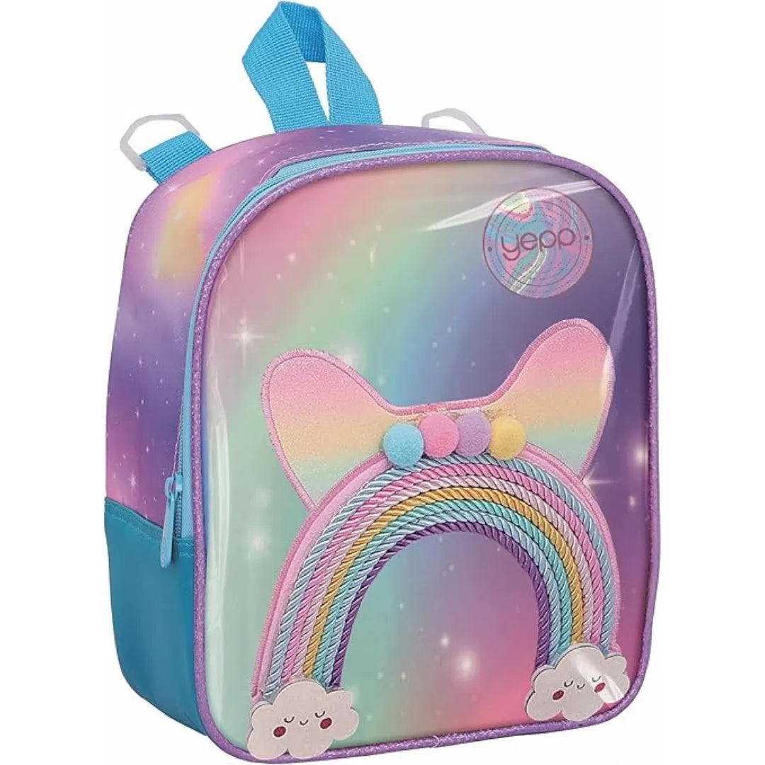 Kit Mochila de Rodinha Infantil Rosa Yepp Lancheira