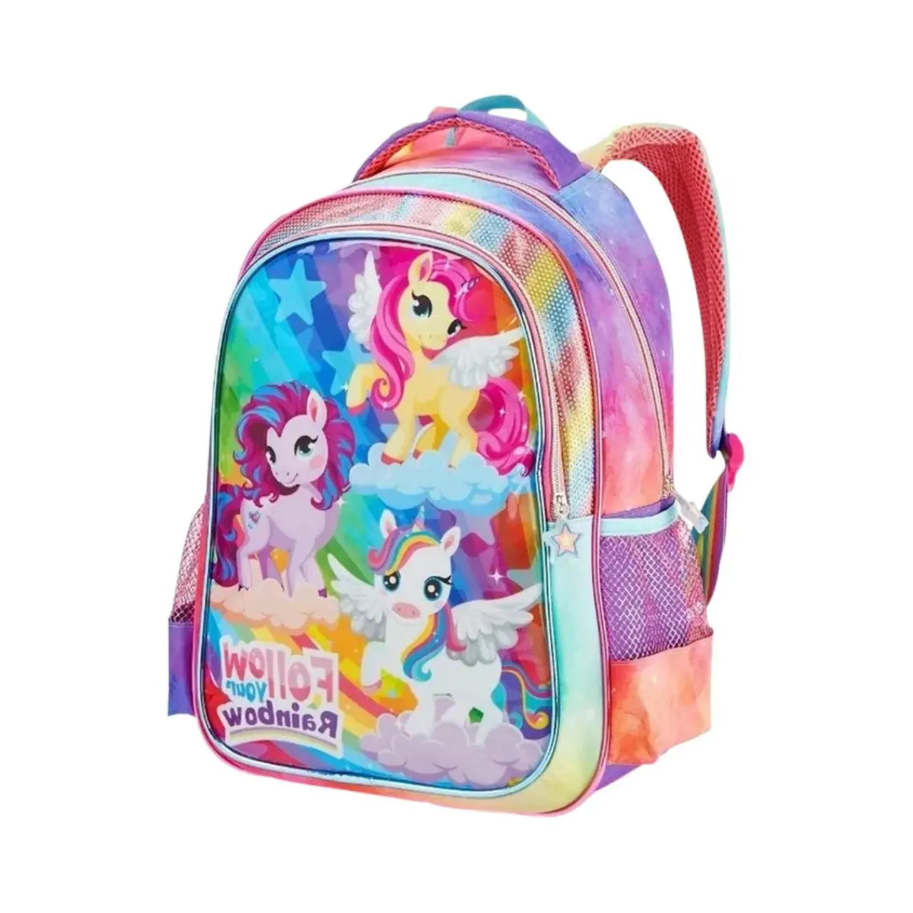 Mochila de Costas Unic Friends Denlex Escolar Infantil