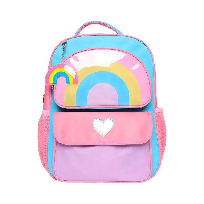 Mochila de Costas Juvenil Detalhe Rosa Yins Escolar Casual