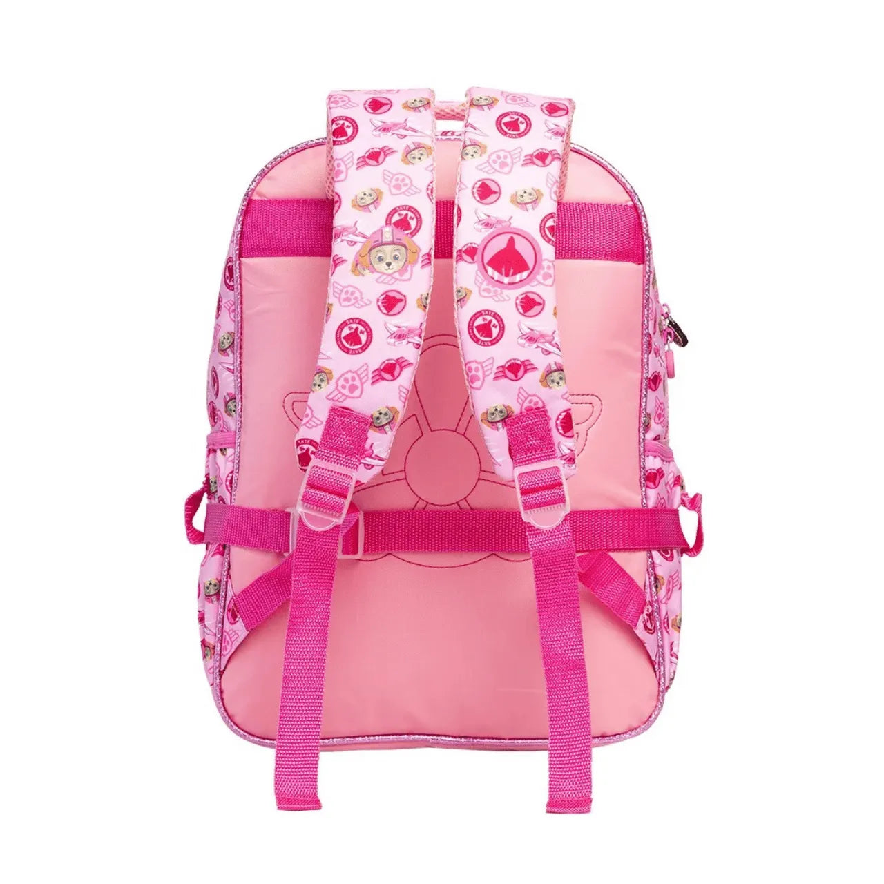 Mochila de Costas 16 Skye Rosa Xeryus Infantil Escolar com Bolsos Laterais