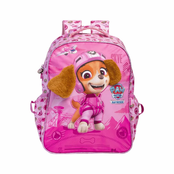 Mochila de Costas 16 Skye Rosa Xeryus Infantil Escolar com Bolsos Laterais