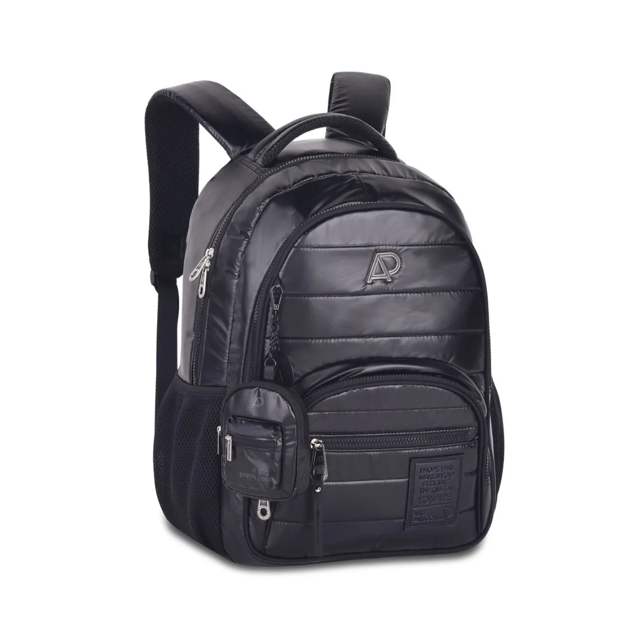 Mochila de Costas Preta Alice Palucci