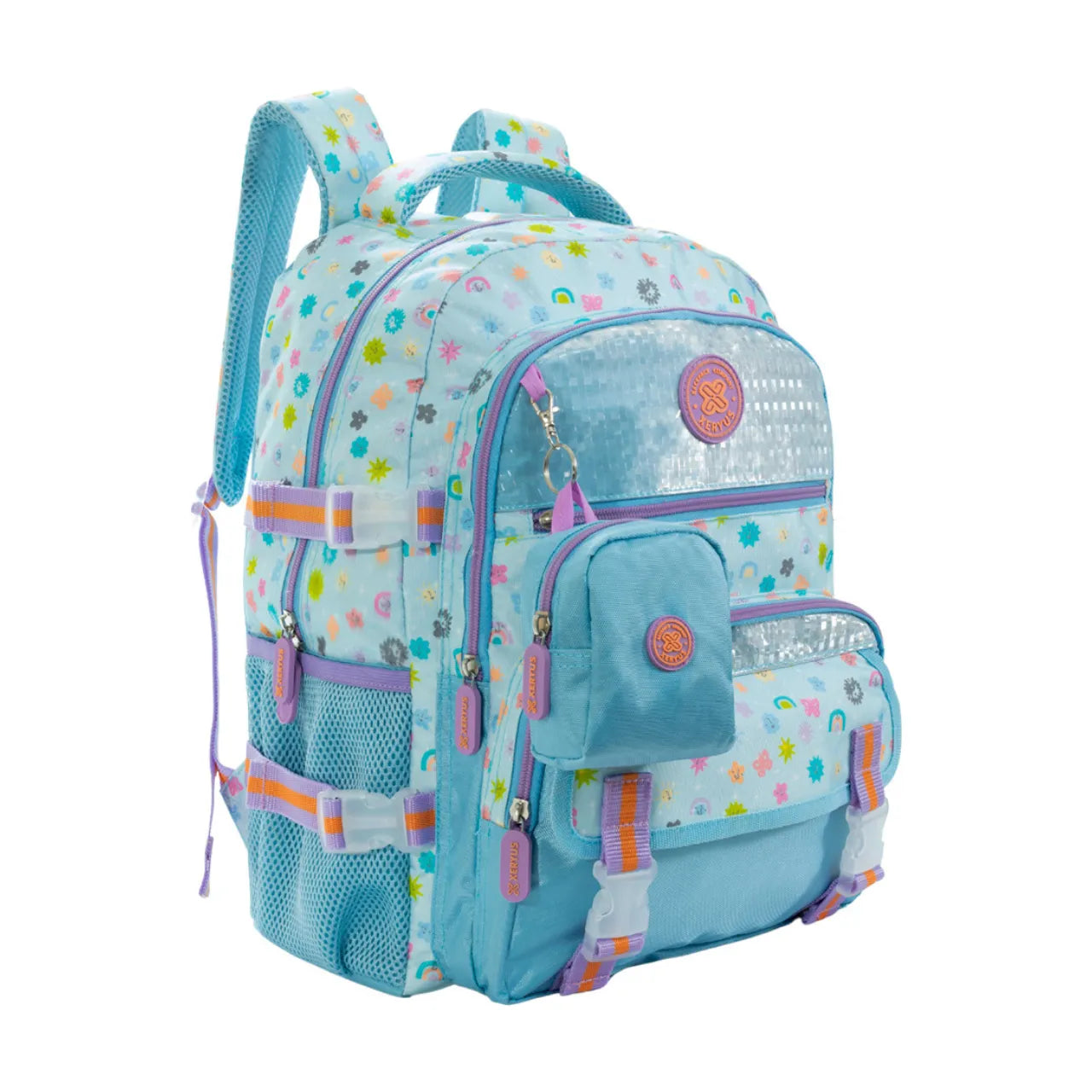 Mochila de Costas Petit Sweet Dreams Xeryus Infantil Escolar com Bolso Frontal