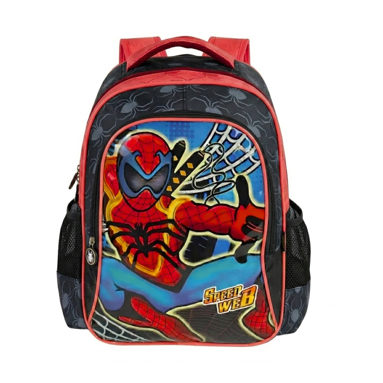 Mochila de Costas Preta Speed Web Ponto Verde