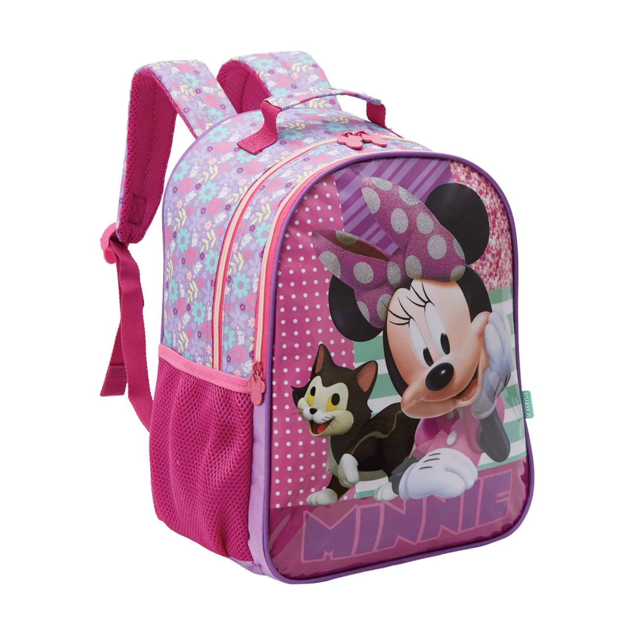 Mochila de Costas Minnie Xeryus Infantil Escolar com Bolsos Laterais