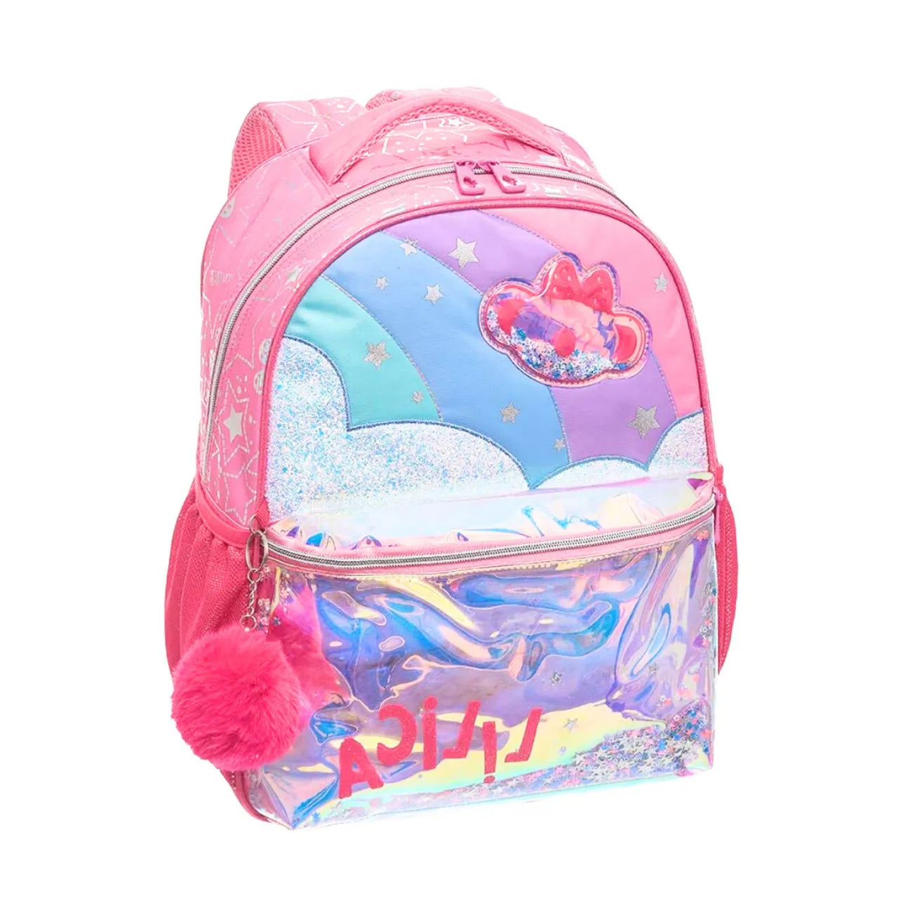 Mochila de Costas Lilica Ripilica Super Star Pacific Escolar Infantil