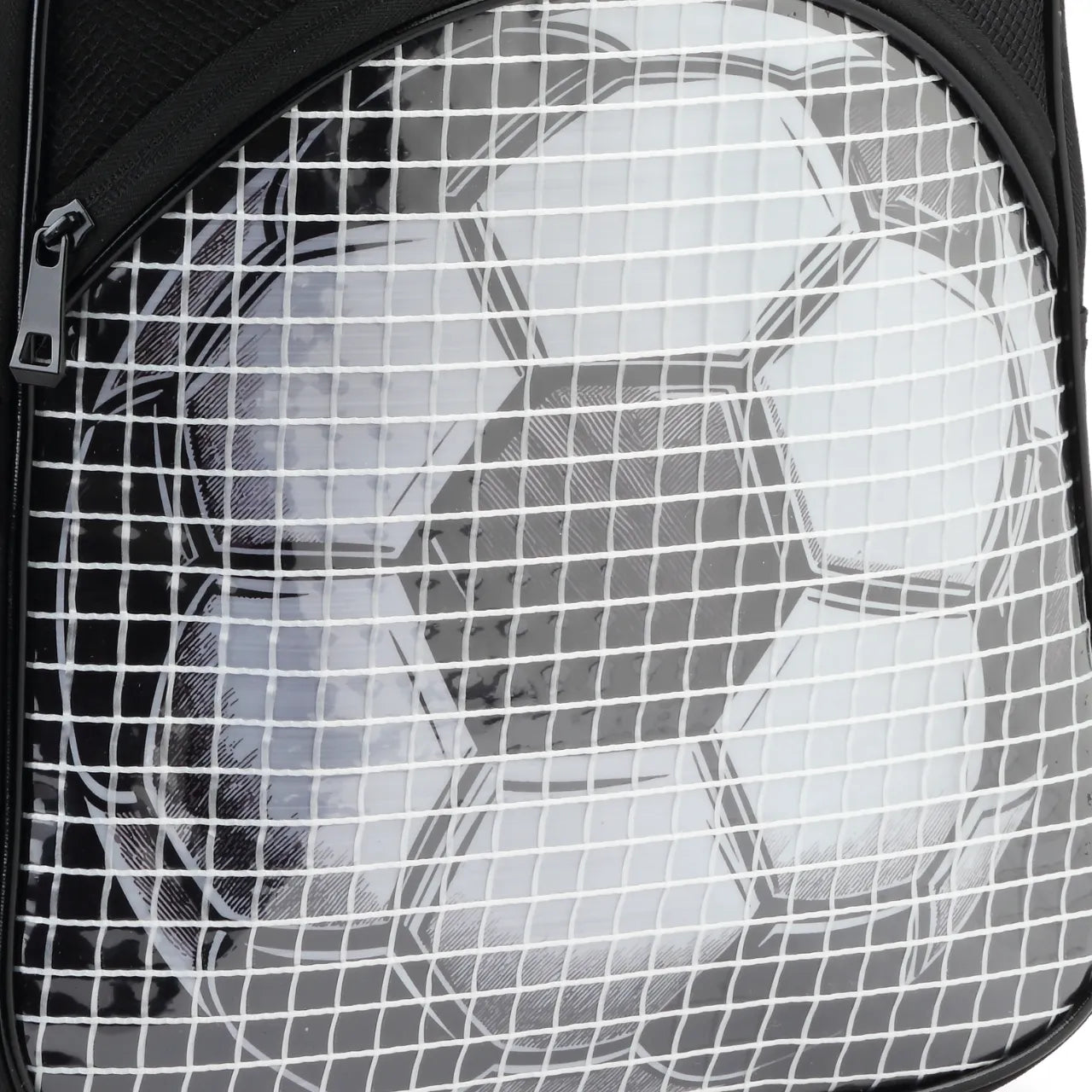 Mochila de Costas Futebol Preta Infantil Denlex