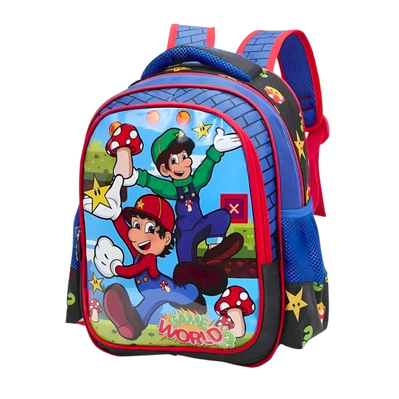 Mochila de Costas Game World Preto Ponto Verde