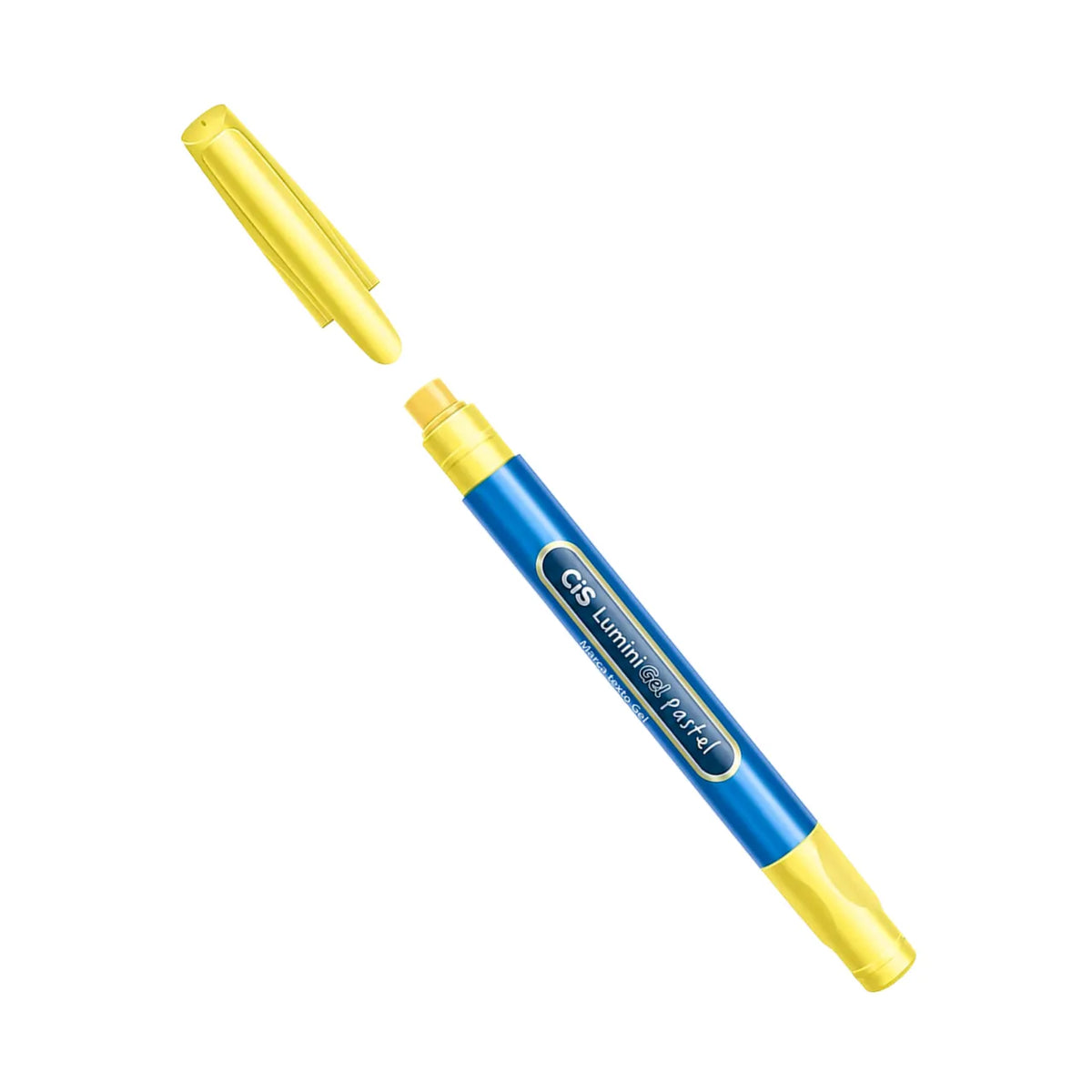 Marca Texto em Gel Cis Pastel Amarelo