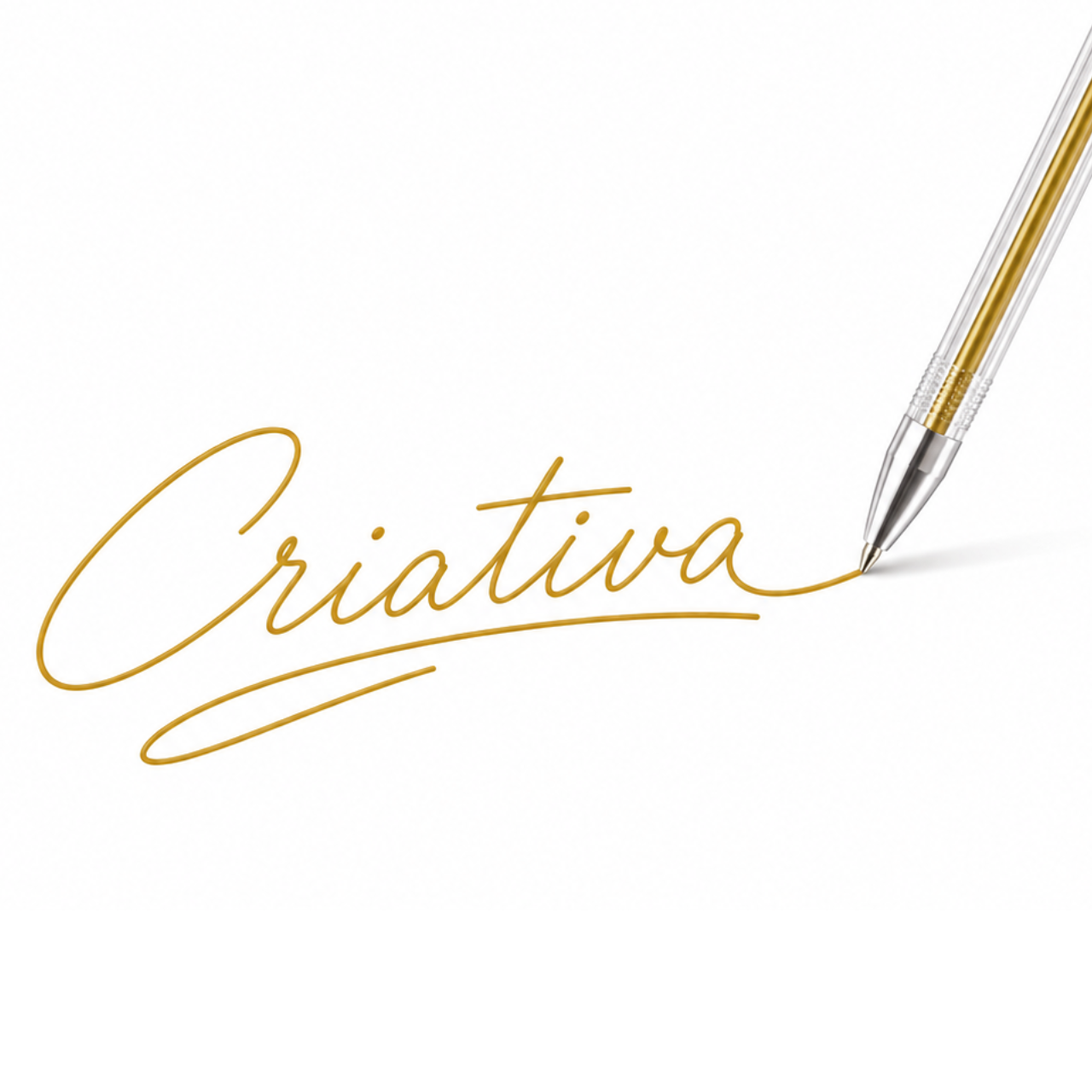 Caneta em Gel Amarelo Ouro 0.7mm Compactor