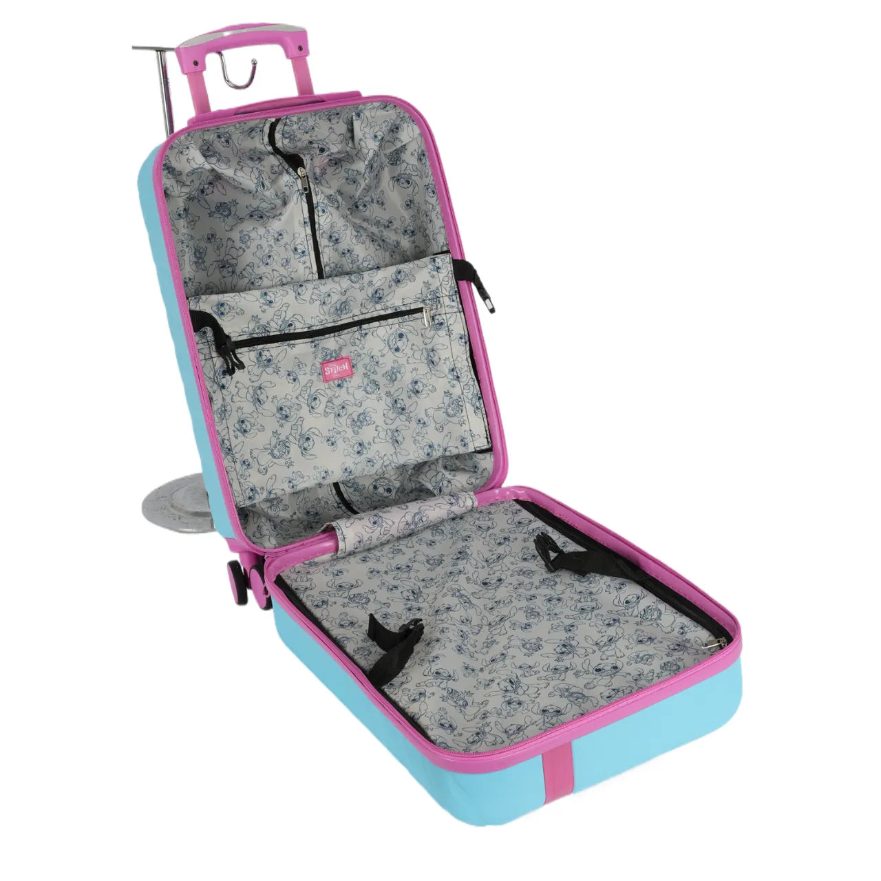 Mala Infantil 10kg Stitch Luxcel Rodas 360°