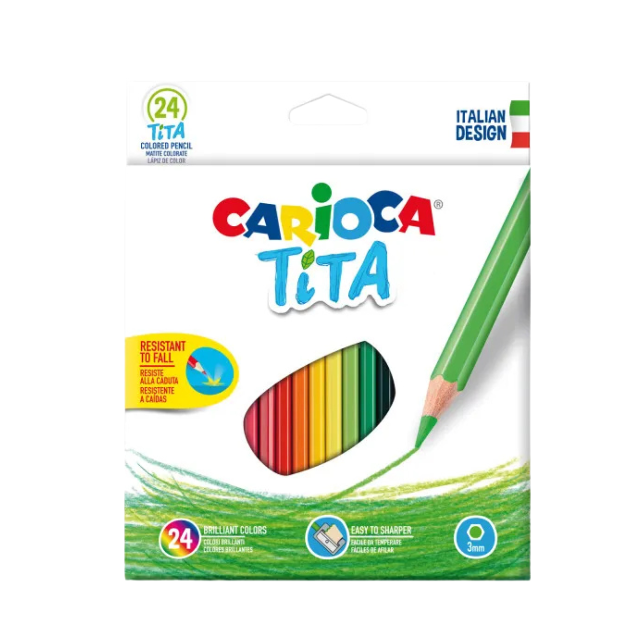 Lápis de Cor 24 Cores Carioca Tita