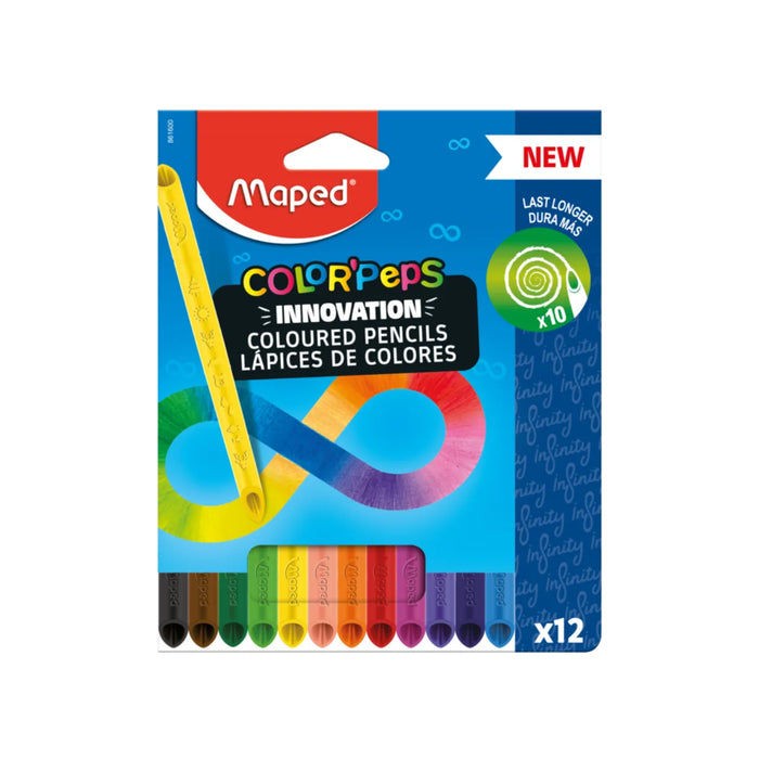 Lápis de Cor Infinity 12 Cores Maped ColorPeps
