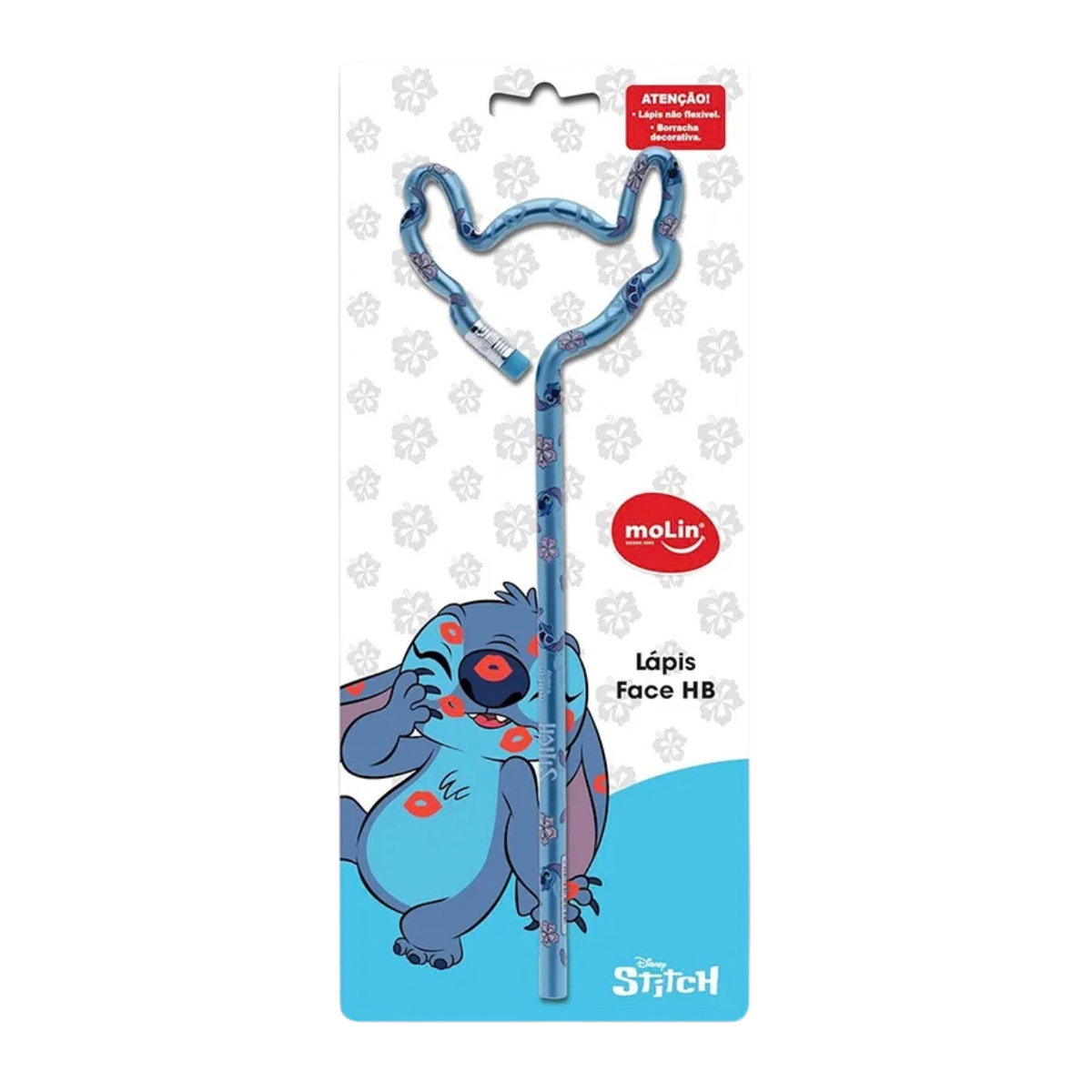 Lápis de Escrever Face Stitch Molin com Borracha