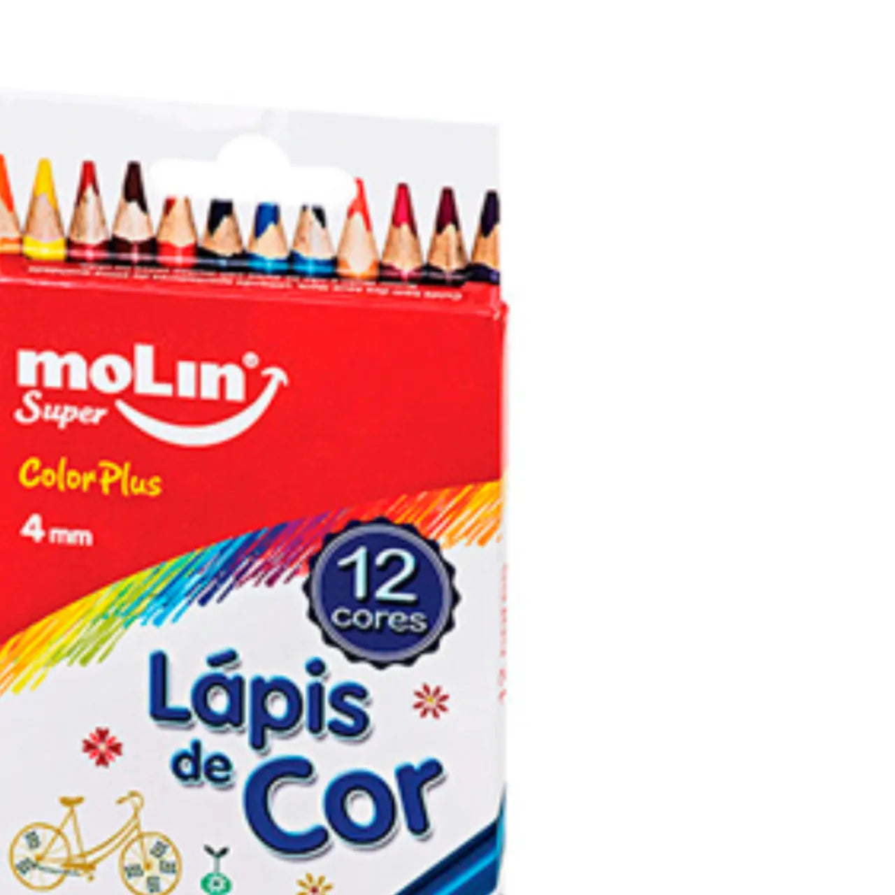 Lápis de Cor 12 Cores 4mm Molin ColorPlus