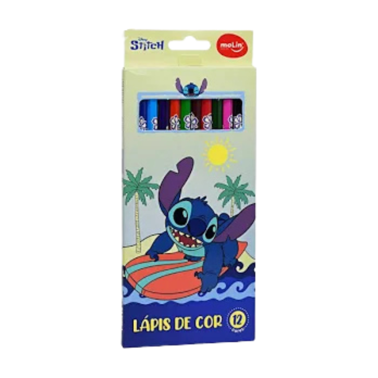 Lápis de Cor 12 Cores Molin Stitch Surf
