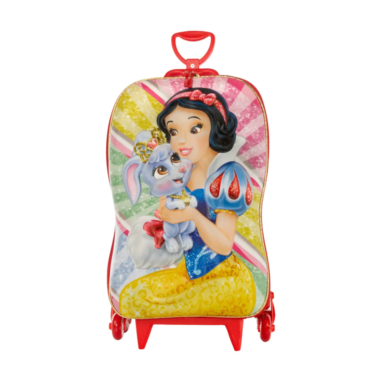 Mochila Rodinha Infantil Branca de Neve 3D Diplomata