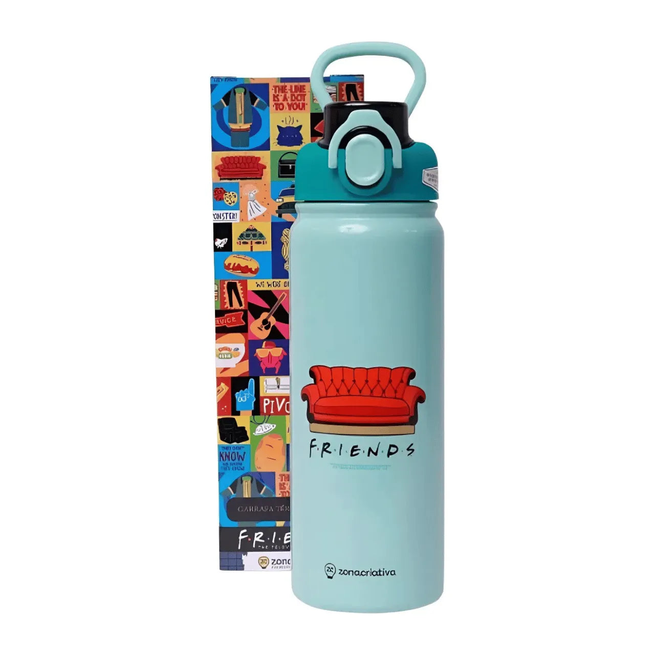 Garrafa Galaxy Térmica 650ml Zona Criativa Friends