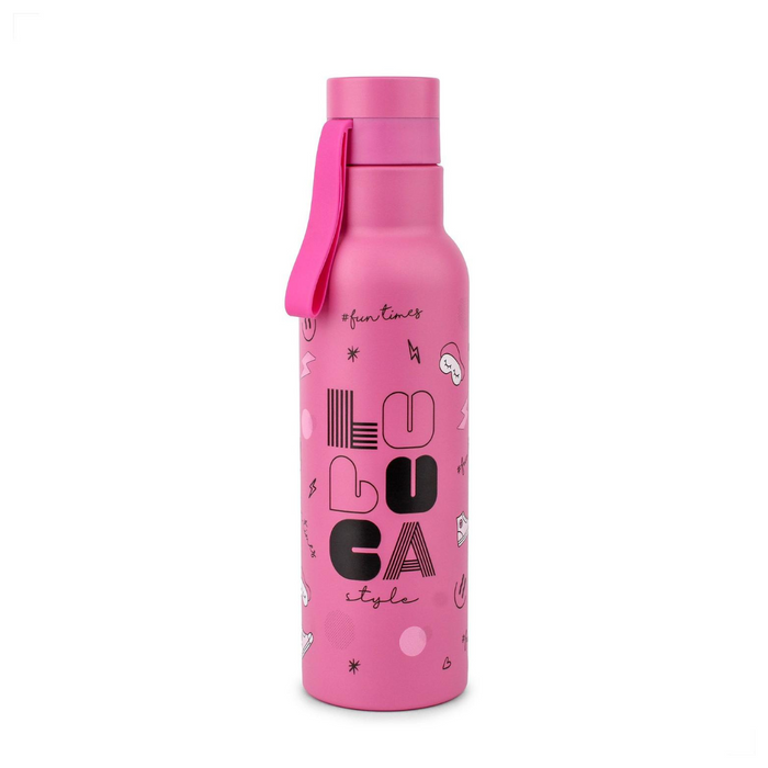 Garrafa Térmica 500ml Rosa Luluca