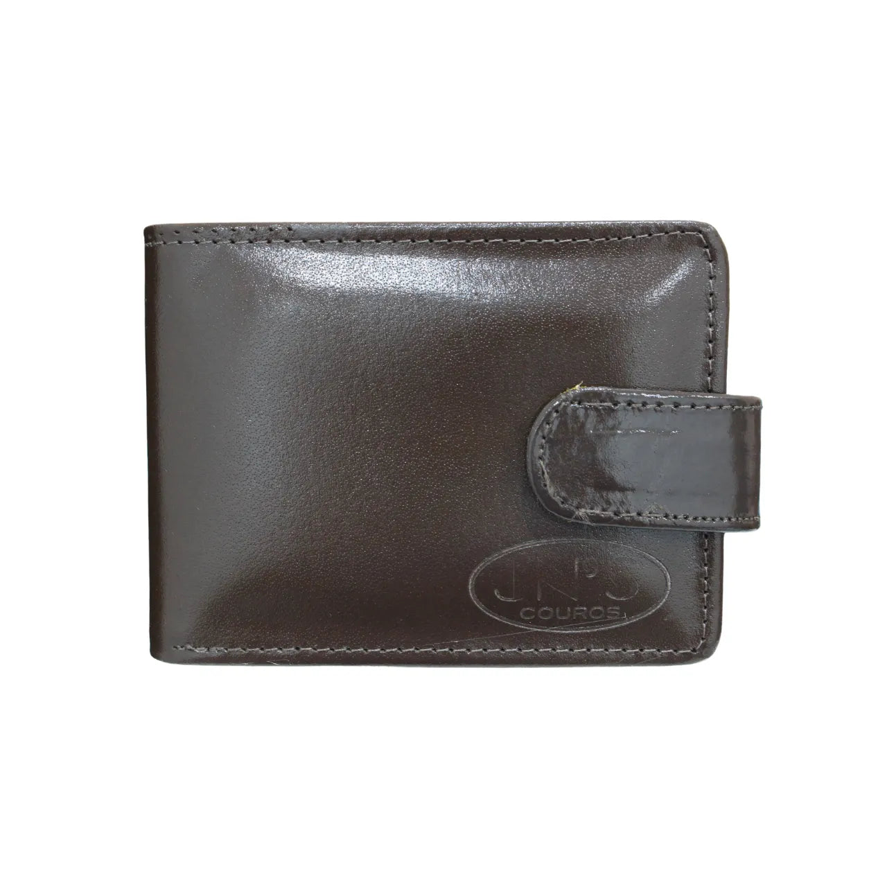 Carteira Masculina Marrom JN em Couro