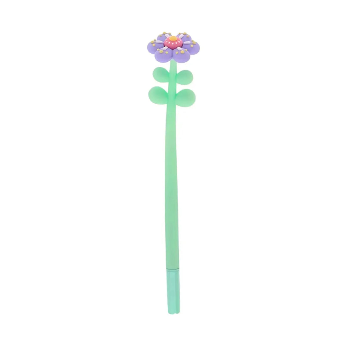 Caneta Gel Flowers 0.5mm Escrita Preta Molin