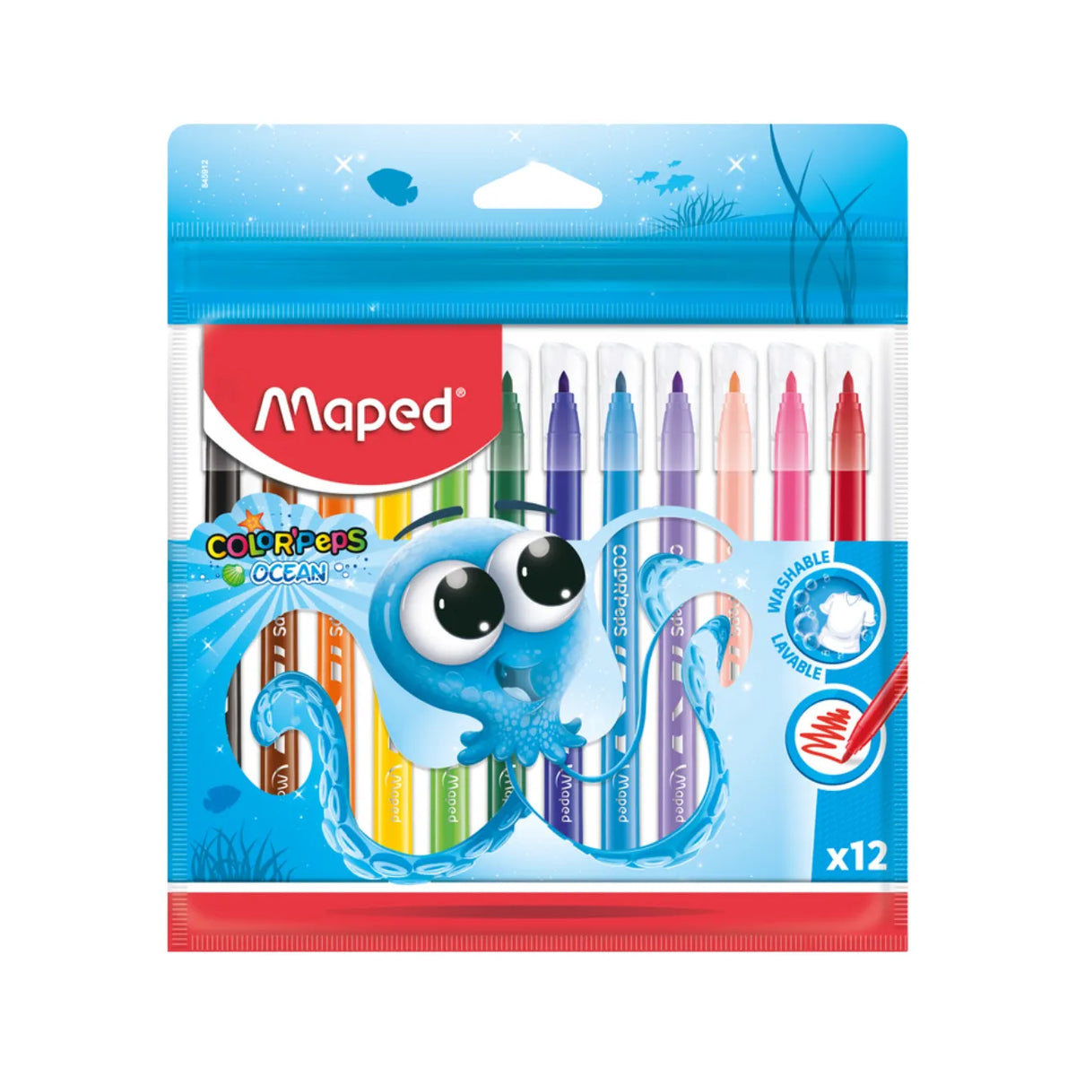 Canetinha Hidrográfica 12 Cores Color Peps Ocean Maped