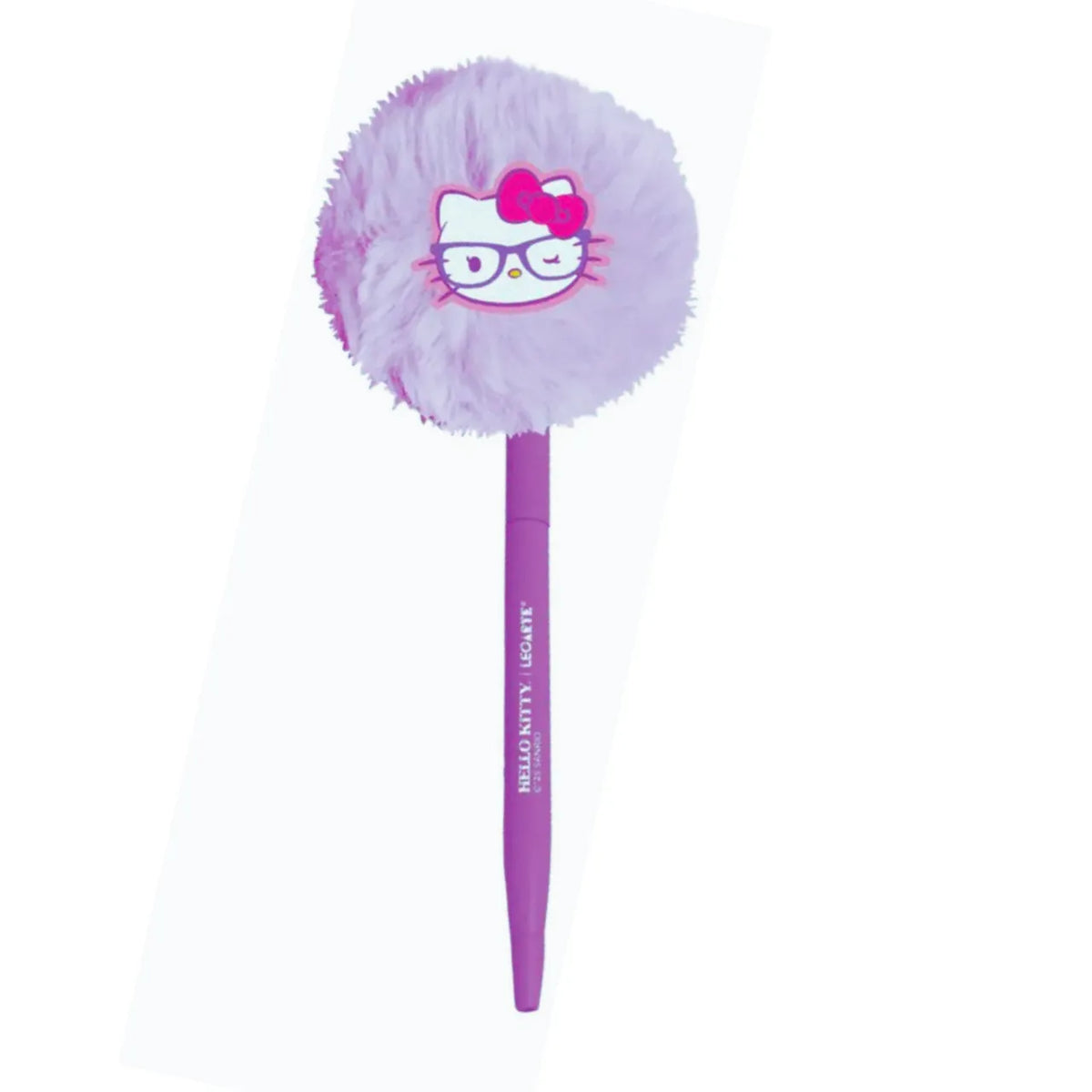 Caneta Esferográfica Pompom Hello Kitty Roxa Leonora