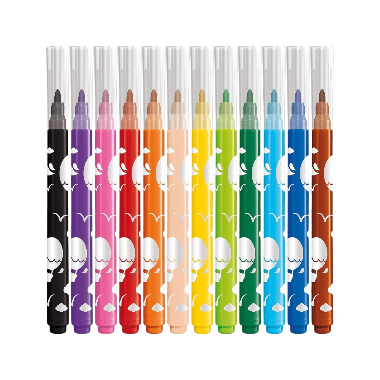 Canetinha Hidrográfica Jumbo 12 Cores Maped Color Peps