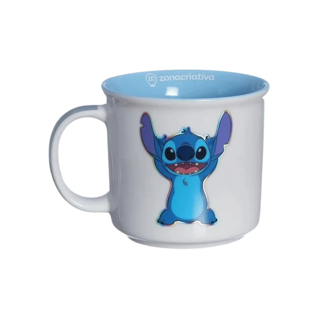 Caneca Tom Cerâmica 350ml Zona Criativa Stitch Disney