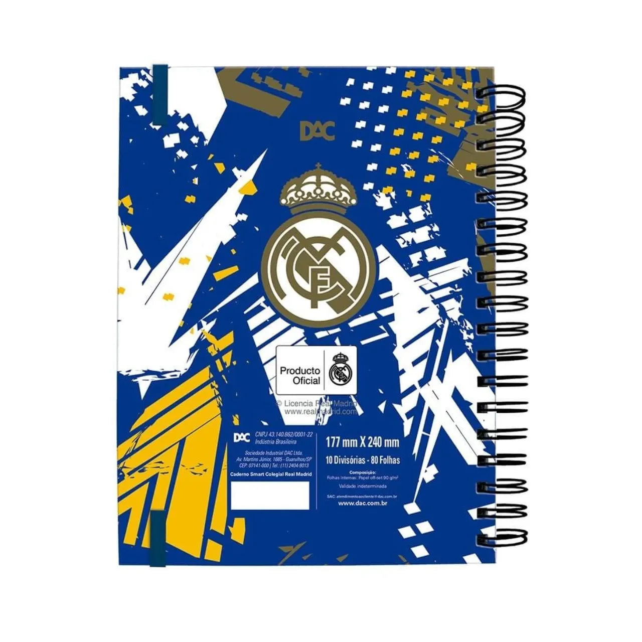 Caderno Smart Colegial DAC Real Madrid