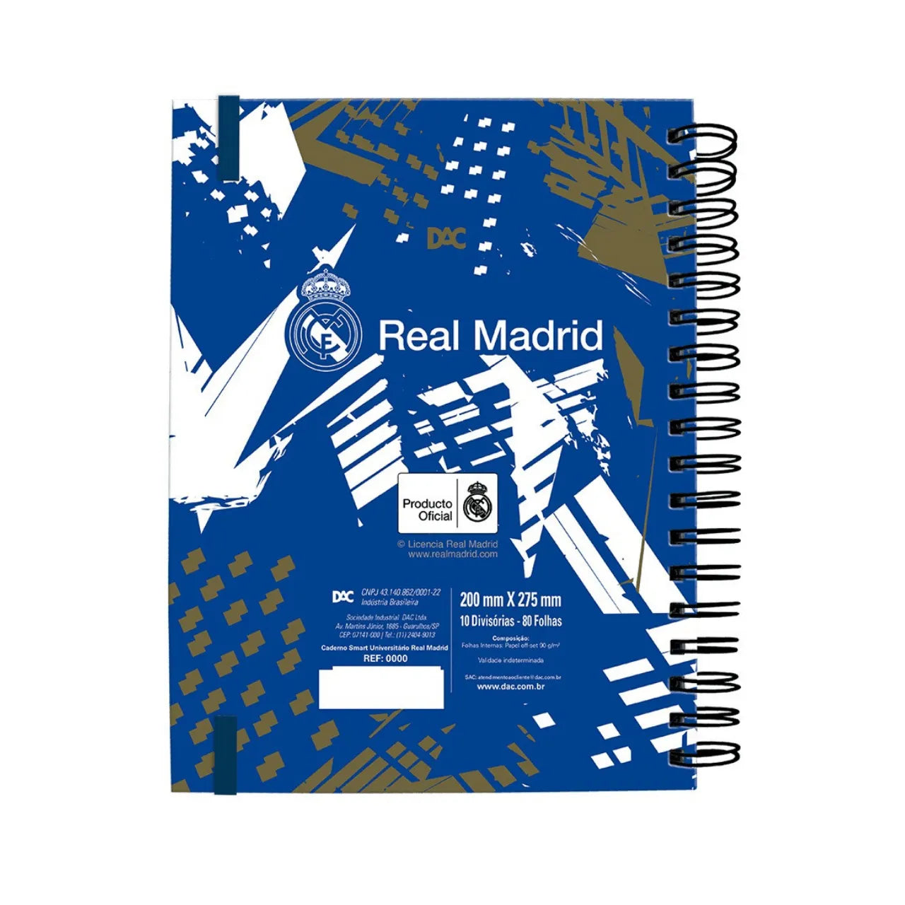 Caderno Smart Universitário DAC Real Madrid 2