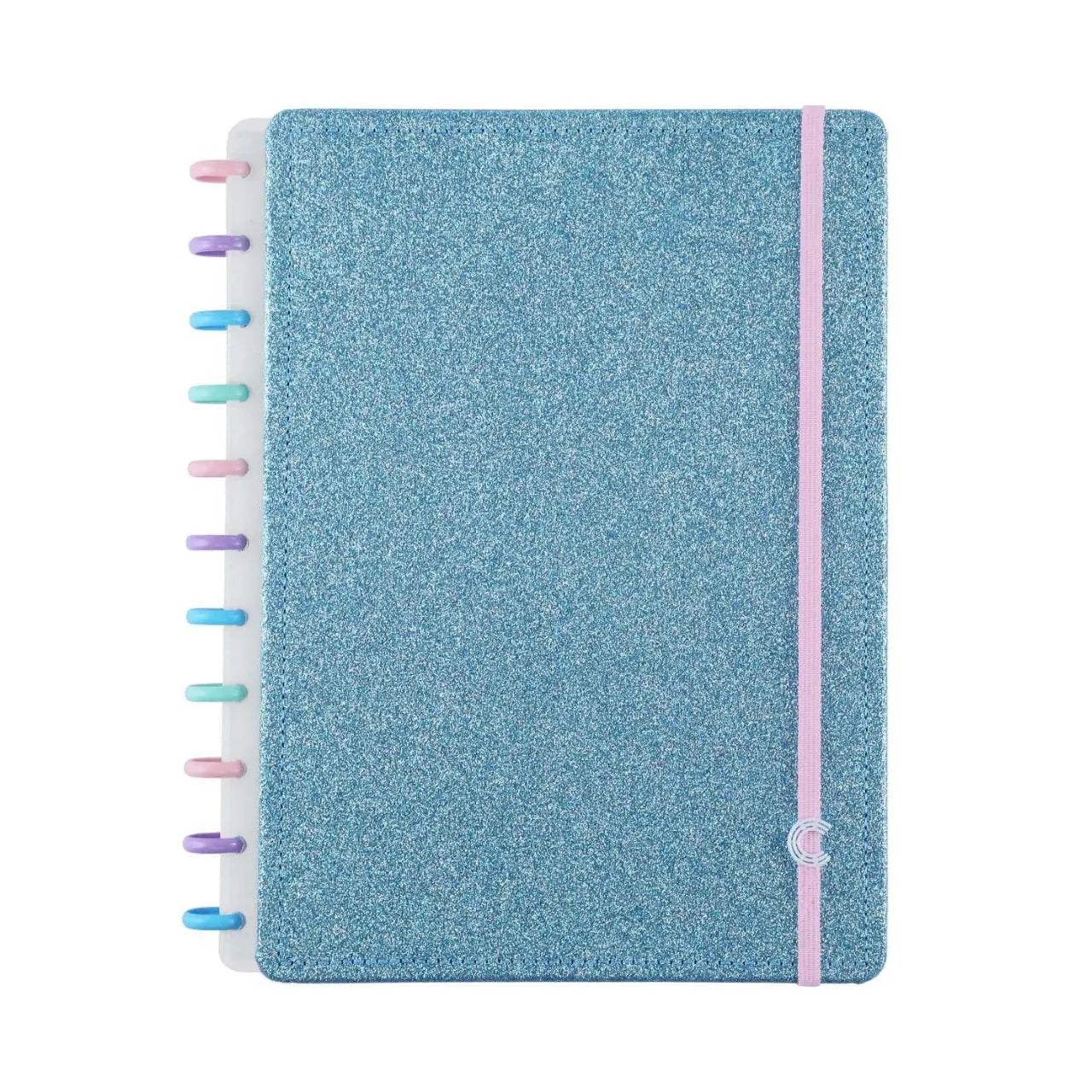 Caderno Inteligente Grande Glitter Ocean Blue