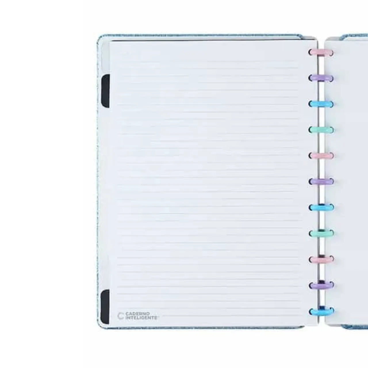 Caderno Inteligente Grande Glitter Ocean Blue